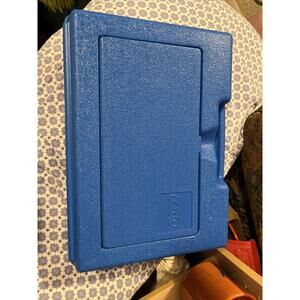 Vintage 1983 LEGO Blue Hard Plastic Carrying Storage Case Box Bin Genuine